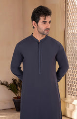 BLUE CURRENT BLENDED EMBROIDERED KAMEEZ SHALWAR