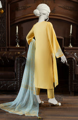 EMBROIDERED CAMBRIC 3PCS UNSTITCHED