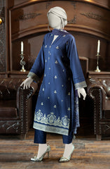 EMBROIDERED CAMBRIC 3PCS UNSTITCHED