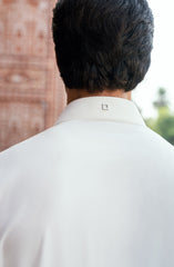 OFF-WHITE BLENDED KAMEEZ SHALWAR