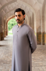 FOG-GREY BLENDED KAMEEZ SHALWAR