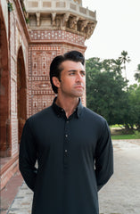 CHARCOAL BLENDED KAMEEZ SHALWAR