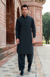 CHARCOAL BLENDED KAMEEZ SHALWAR