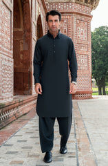 CHARCOAL BLENDED KAMEEZ SHALWAR