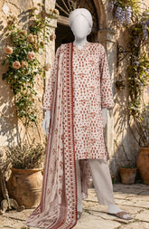 PRINTED TEXTURED LAWN 3PCS UNSTITCHED