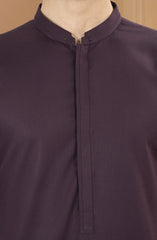 PLUM BLENDED KAMEEZ SHALWAR