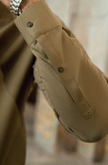 LIGHT-OLIVE EMBROIDERED BLENDED KAMEEZ SHALWAR