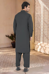 GREY BLENDED KAMEEZ SHALWAR