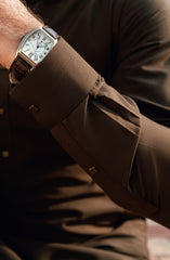 BROWN BLENDED KAMEEZ SHALWAR