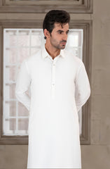 OFF WHITE BLENDED KAMEEZ SHALWAR