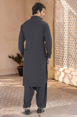 CHARCOAL BLENDED KAMEEZ SHALWAR