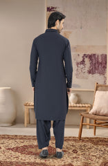 NAVY BLENDED KAMEEZ SHALWAR