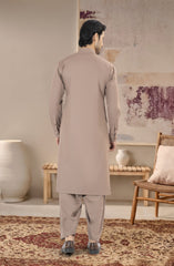 KHAKI BLENDED KAMEEZ SHALWAR