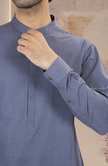 PURPLE BLENDED KAMEEZ SHALWAR