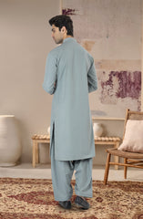 SAGE-GREEN BLENDED KAMEEZ SHALWAR