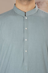 SAGE-GREEN BLENDED KAMEEZ SHALWAR