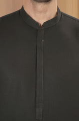 OLIVE-GREEN BLENDED KAMEEZ SHALWAR