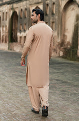 VINTAGE-GOLD BLENDED KAMEEZ SHALWAR