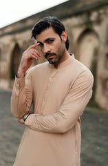 VINTAGE-GOLD BLENDED KAMEEZ SHALWAR