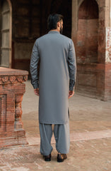 GREY BLENDED KAMEEZ SHALWAR