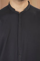 DARK-GREY BLENDED KAMEEZ SHALWAR