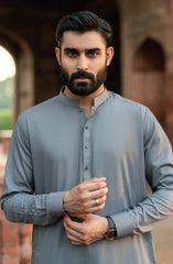 GREY BLENDED KAMEEZ SHALWAR