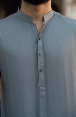 GREY BLENDED KAMEEZ SHALWAR