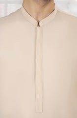NATURAL-BEIGE BLENDED KAMEEZ SHALWAR