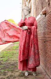 PRINTED TEXTURED VISCOSE 3PCS UNSTITCHED