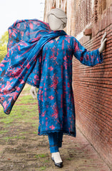 PRINTED TEXTURED VISCOSE 3PCS UNSTITCHED