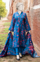 PRINTED TEXTURED VISCOSE 3PCS UNSTITCHED