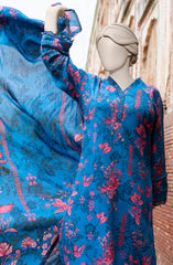 PRINTED TEXTURED VISCOSE 3PCS UNSTITCHED