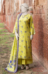 PRINTED TEXTURED VISCOSE 3PCS UNSTITCHED