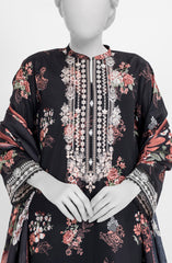 EMBROIDERED CAMBRIC STITCHED 3 PIECE
