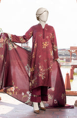 PRINTED TEXTURED VISCOSE 3PCS UNSTITCHED