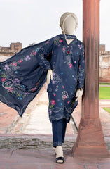 PRINTED TEXTURED VISCOSE 3PCS UNSTITCHED