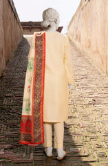 EMBROIDERED CROSS HATCH STITCHED 3 PIECE