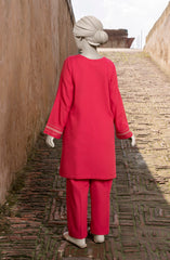 EMBROIDERED KHADDAR STITCHED 2 PIECE