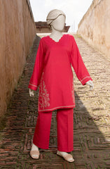 EMBROIDERED KHADDAR STITCHED 2 PIECE