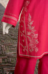 EMBROIDERED KHADDAR STITCHED 2 PIECE