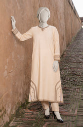 EMBROIDERED KHADDAR STITCHED 2 PIECE