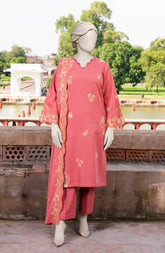 PRINTED KHADDAR STITCHED 3 PIECE