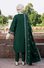 EMBROIDERED KHADDAR STITCHED 3 PIECE