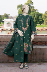 EMBROIDERED KHADDAR STITCHED 3 PIECE