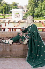 EMBROIDERED KHADDAR STITCHED 3 PIECE
