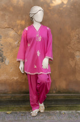 EMBROIDERED CAMBRIC STITCHED 2 PIECE