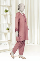 EMBROIDERED CROSS HATCH 2PCS UNSTITCHED