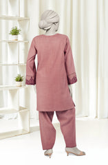 EMBROIDERED CROSS HATCH 2PCS UNSTITCHED