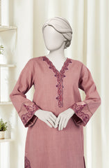 EMBROIDERED CROSS HATCH 2PCS UNSTITCHED