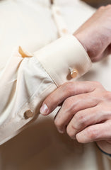 FESTIVE'25 MEN KURTA LIGHT CREAM